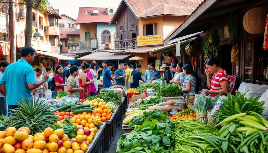 Cambodia budget travel market food Cambodia budget travel market food